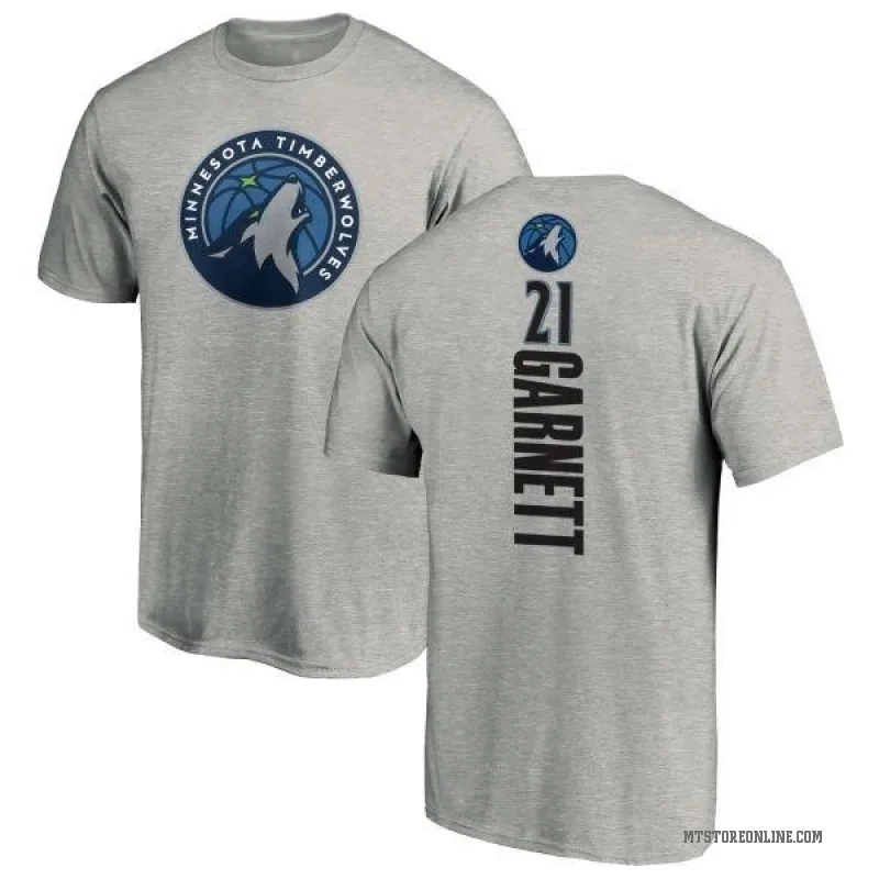 Kevin Garnett Men's Minnesota Timberwolves Ash Backer T-Shirt