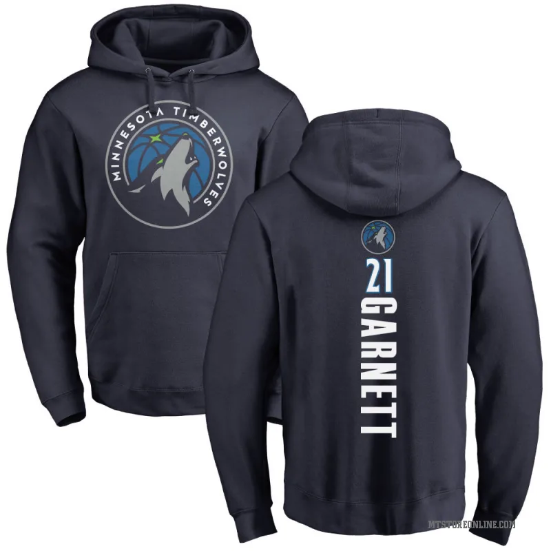 Kevin Garnett Men's Navy Minnesota Timberwolves Branded Backer Pullover Hoodie