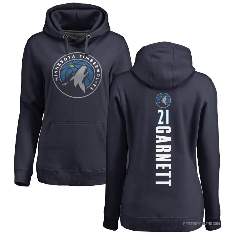 Kevin Garnett Women's Navy Minnesota Timberwolves Branded Backer Pullover Hoodie