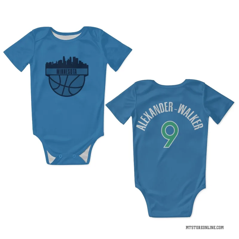 Nickeil Alexander-Walker Blue Minnesota Timberwolves Newborn & Infant Bodysuit