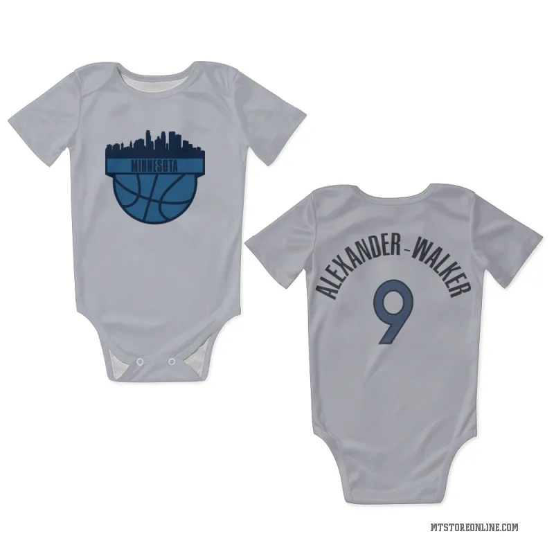 Nickeil Alexander-Walker White Minnesota Timberwolves Newborn & Infant Bodysuit